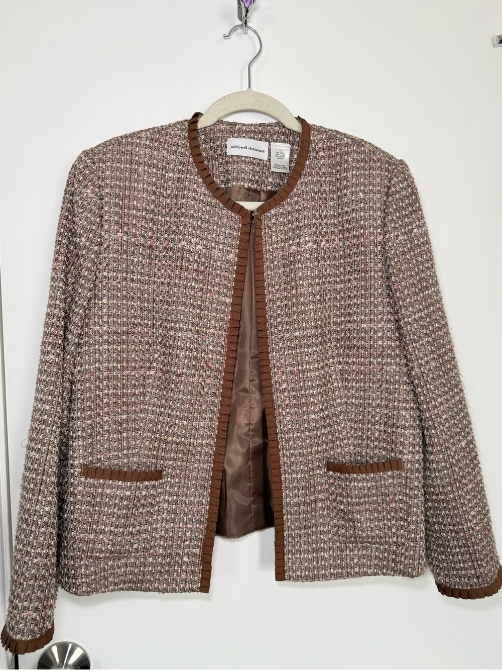 Alfred Dunner Wool Tweed Jacket